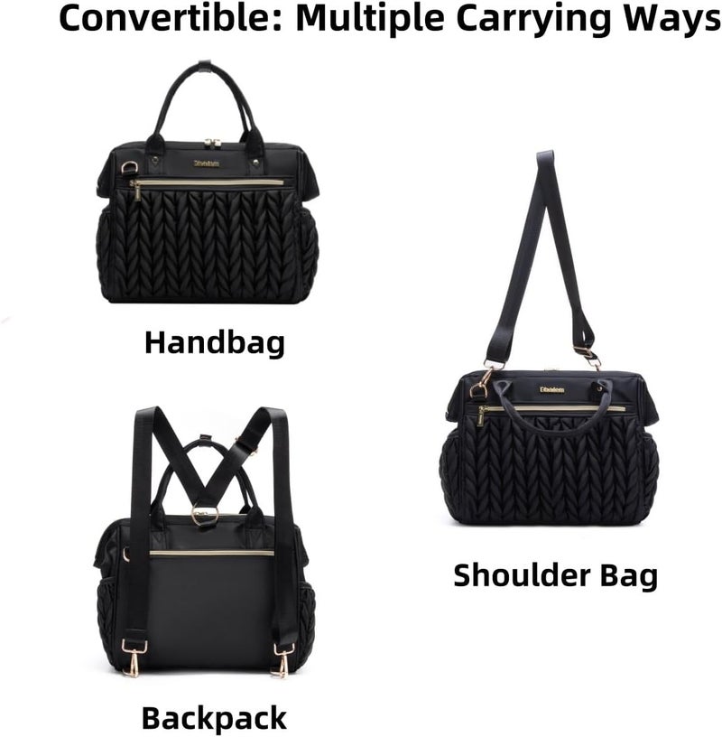 BHAFEM Small Diaper Bag Tote Crossbody, Medium Baby Bag Convertible Backpack for Women Diaper Purse - Image 5